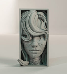 Alicia Book Nook (Masked Woman, Clair Obscur Expedition 33) - podpórka do książek