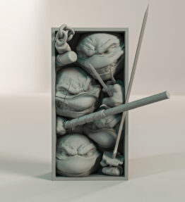 Wojownicze Żółwie Ninja Book Nook (Teenage Mutant Ninja Turtles) - podpórka do książek