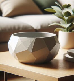 Designerska misa Low Poly "Pressed Diamond"