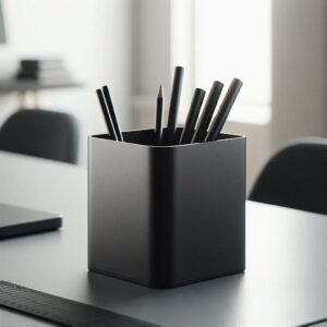 Minimalistyczny pojemnik na ołówki, długopisy
