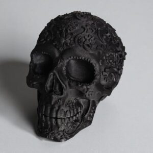 Czaszka w stylu meksykańskim - ozdoba na półkę, biurko